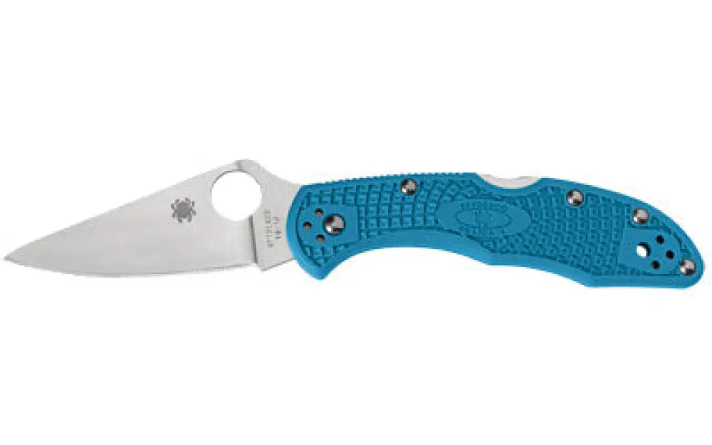Spyderco Delica 4 Ltwt Blue Buy at Faith and Freedom Outdoors - Folding Knives - Knife