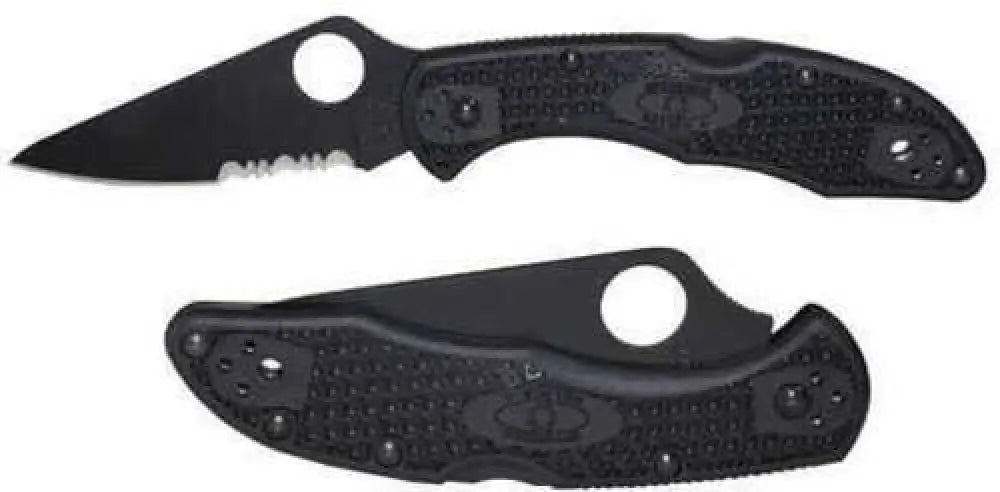Spyderco Delica4 Folding Knife Vg10/black Combo 2.875’’ Black Frn C11psbbk