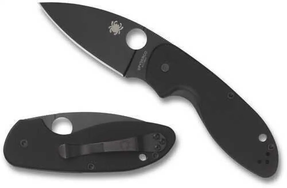 Spyderco Efficient Folder 2.98 in Black Plain G-10 Handle - C216gpbbk