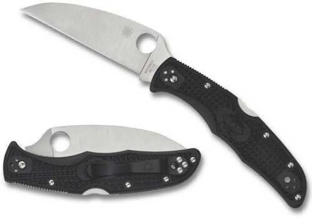 Spyderco Endura 4 Folder 3.8 in Wharncliffe Plain Black Frn - C10fpwcbk