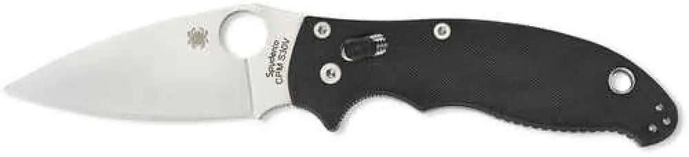 Spyderco Knife C101 Folder 3.4’’ Cpm-s30v Flat Ground Plain Edge G10 Black C101gp2