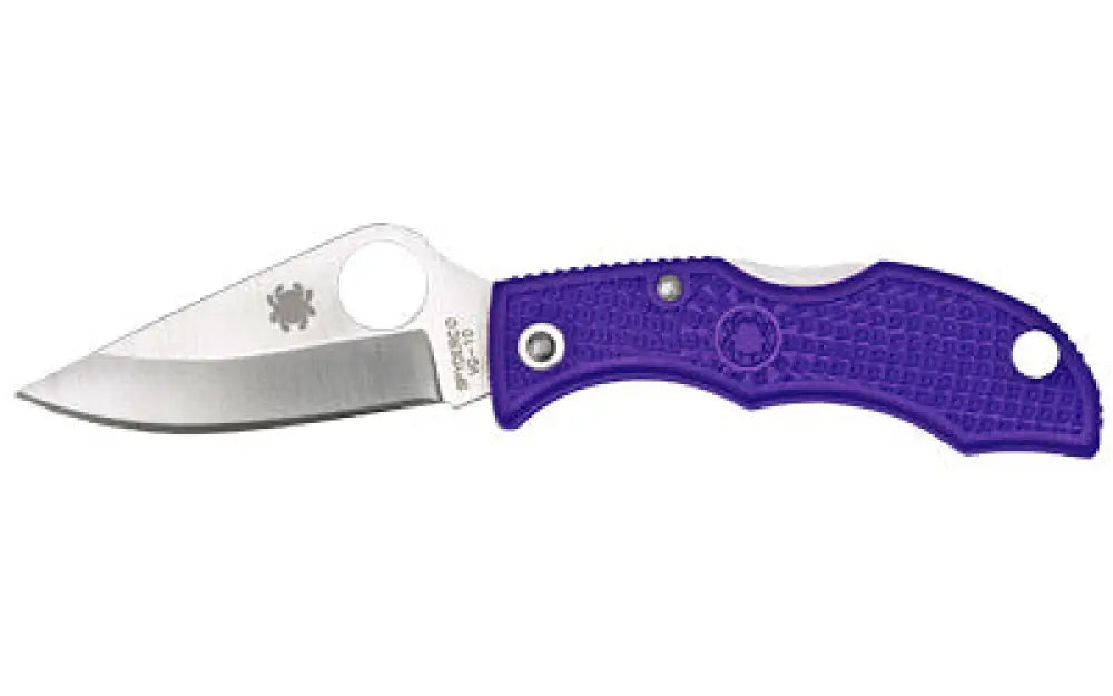 Spyderco Ladybug3 Purple Frn Plain Buy at Faith and Freedom Outdoors - Folding Knives - Knife