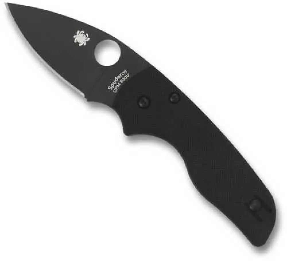 Spyderco Lil Native Folder 2.42 in Black Plain G-10 - C230gpbbk