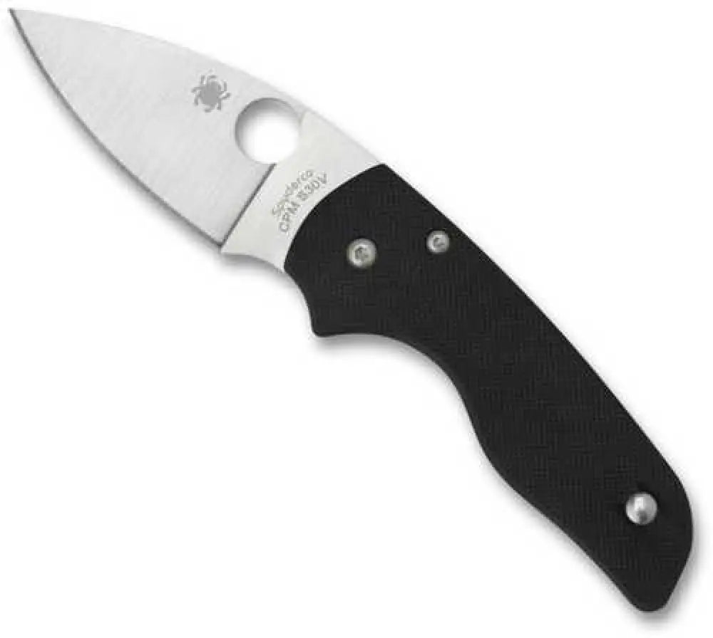 Spyderco Lil’ Native Folder 2.47 in Plain Black G-10 Handle - C230gp