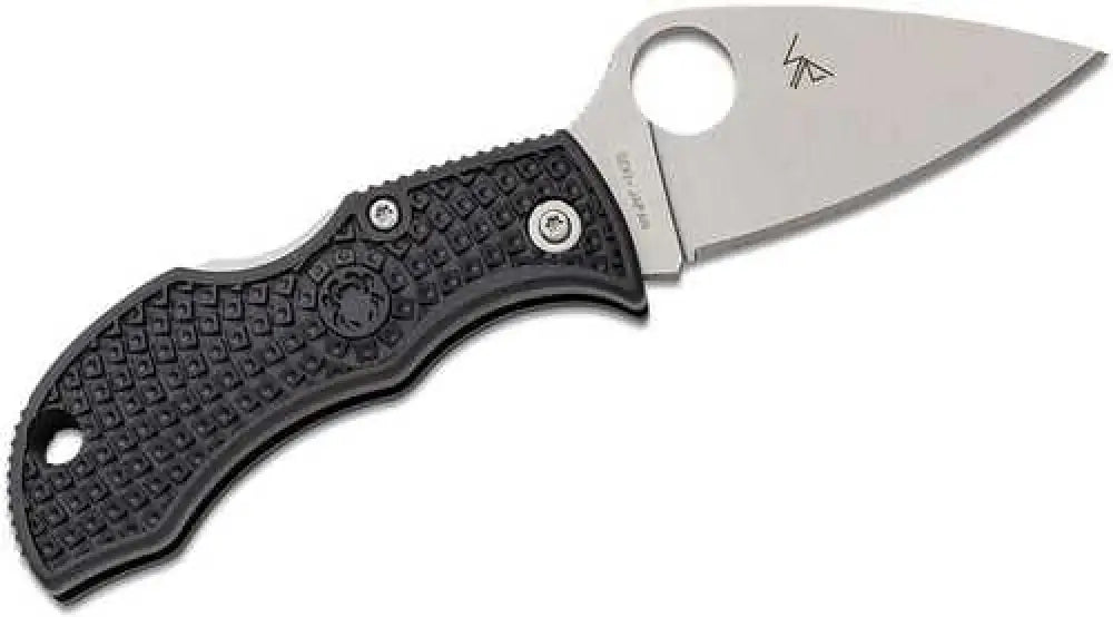 Spyderco Manbug 1.90’’ Stonewashed Vg-10 Ss Blade/ Black Textured Frn Handle Mbklfp