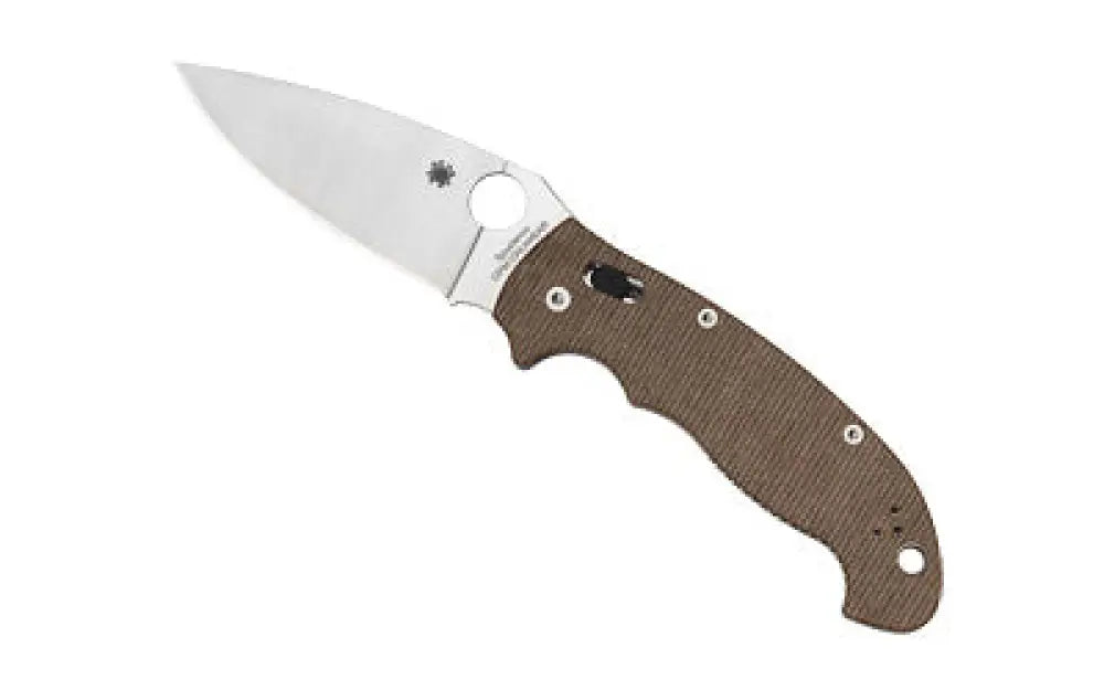 Spyderco Manix 2 Xl Brown Canvas Cpm Buy at Faith and Freedom Outdoors - Folding Knives - Knife