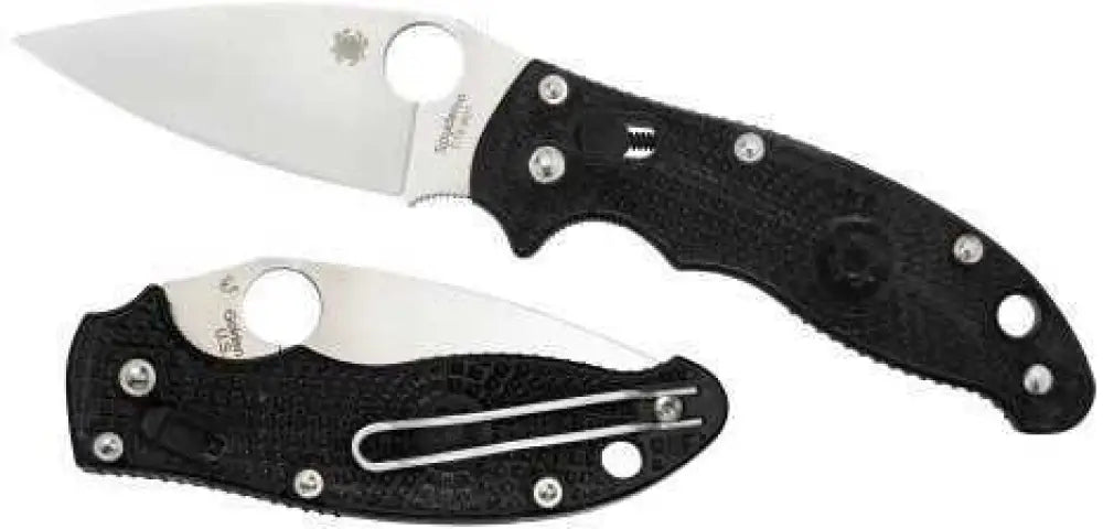 Spyderco Manix2 Black Frcp Plainedge C101pbk2