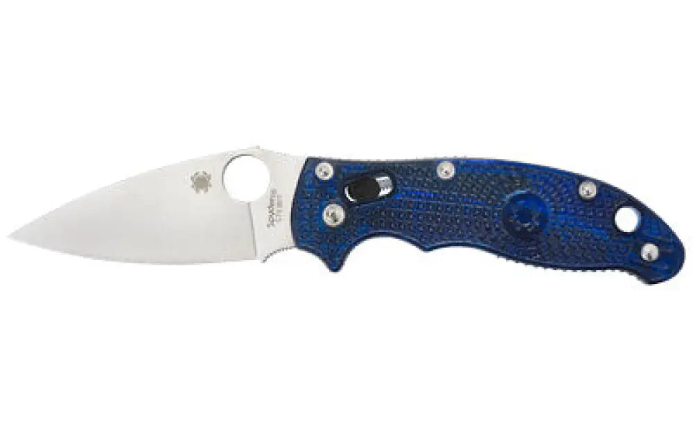 Spyderco Manix2 Blue Frcp Plain Buy at Faith and Freedom Outdoors - Folding Knives - Knife