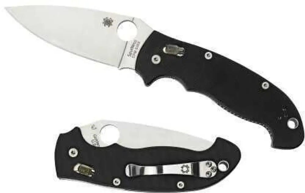 Spyderco Manix2 Xl Black G-10 Blade Plainedge C95gpbbk2