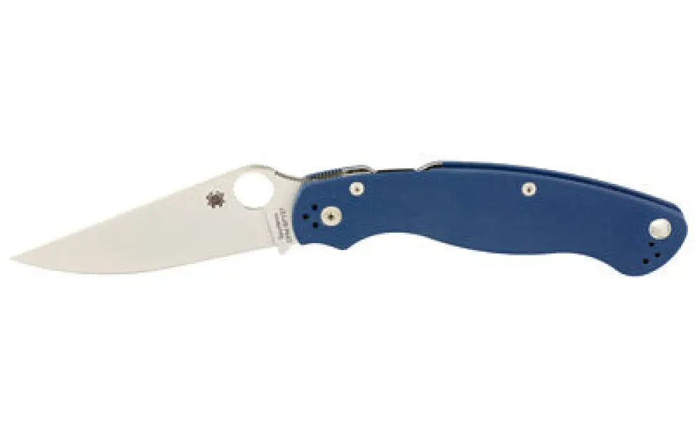 Spyderco Military 2 G-10 4’’ Blue Buy at Faith and Freedom Outdoors - Folding Knives - Knife