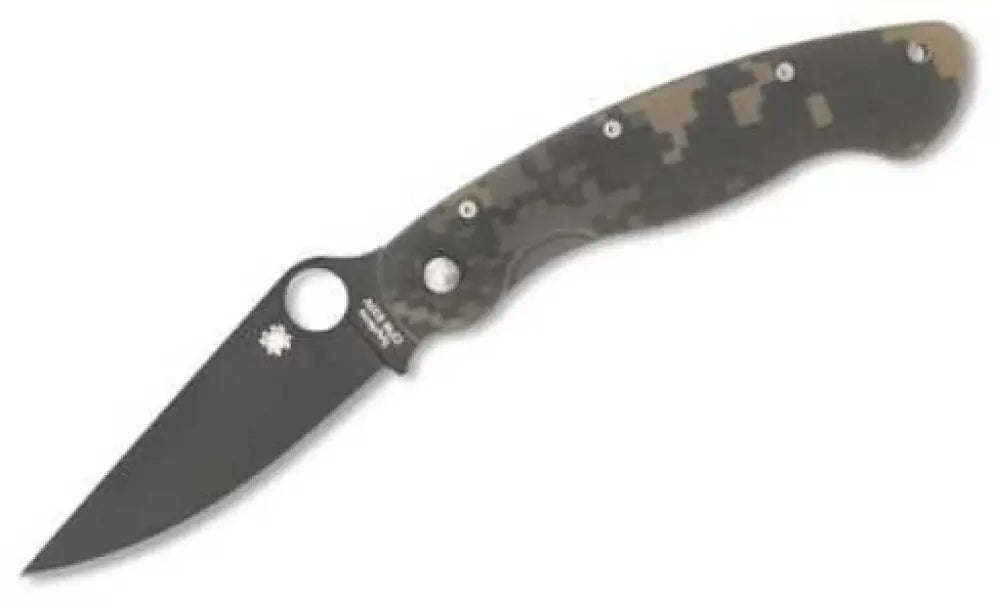 Spyderco Military Folding Knife Cpm-s30v Plain Clip Point Circle Thumb Hole/pocket 4’’ Camo G-10 Box C36c C36cpcmo