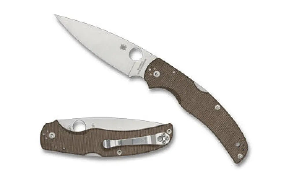 Spyderco Native Chief 4.08’’ Brown Cnvs Buy at Faith and Freedom Outdoors - Folding Knives - Knife