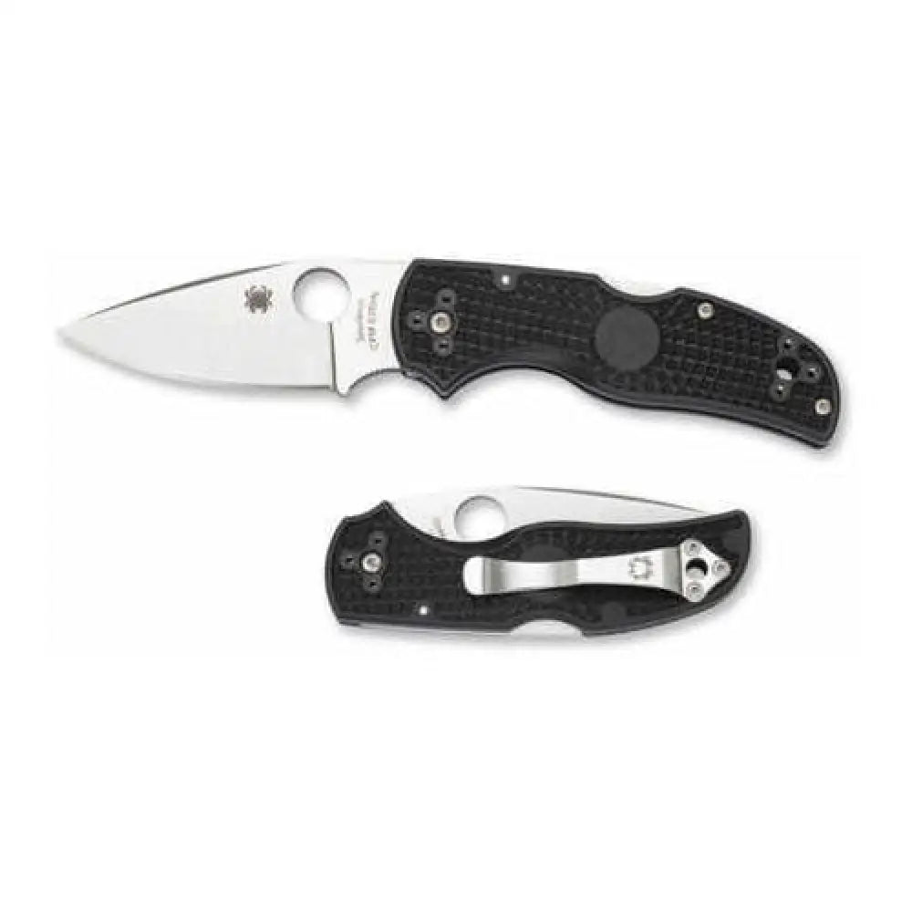 Spyderco Native5 Lightweight Black Plain Edge Folding Knife Md: C41pbk5