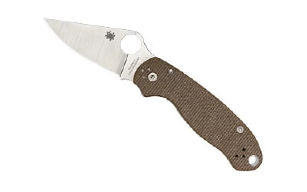 Spyderco Para 3 Cru Wear Brown Mcrta Buy at Faith and Freedom Outdoors - Folding Knives - Knife