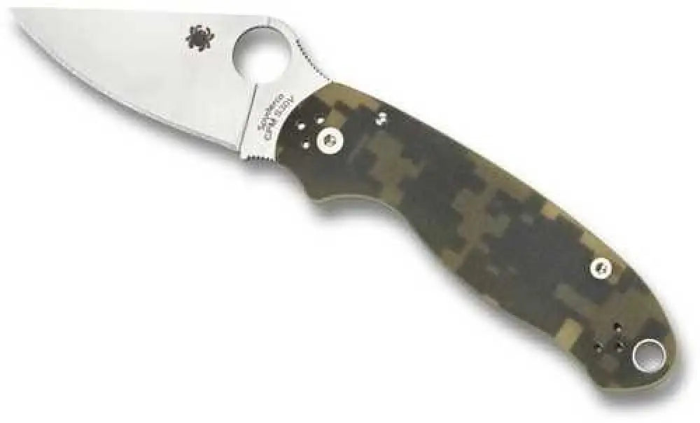 Spyderco Para 3 Folder 3.0 in Plain Blue G-10 Handle - C223gpdbl