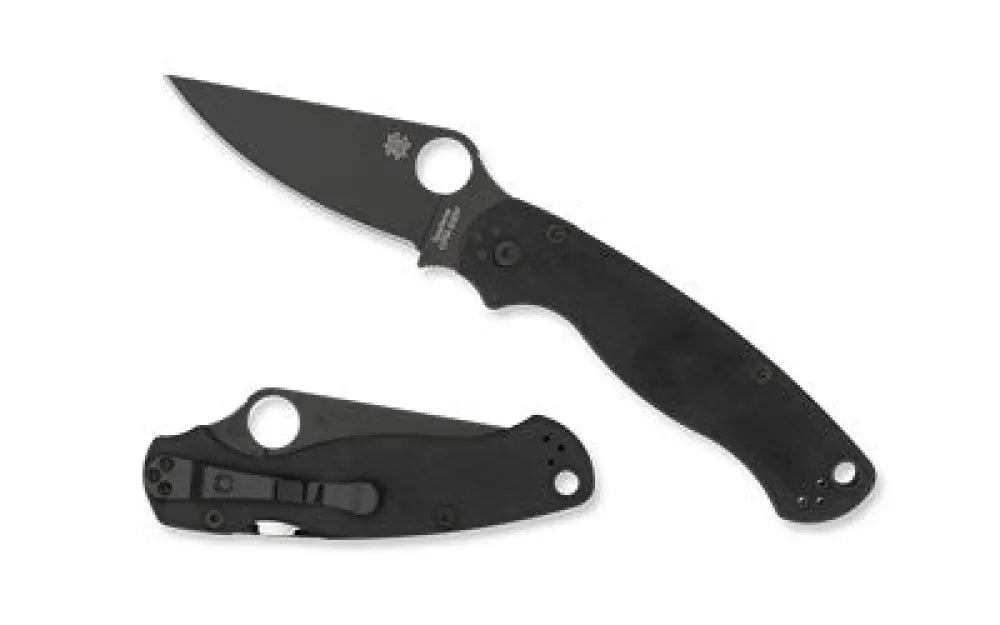 SPYDERCO PARA MILITARY 2 G10 Black BLD Buy At Faith And Freedom Outdoors - Folding Knife