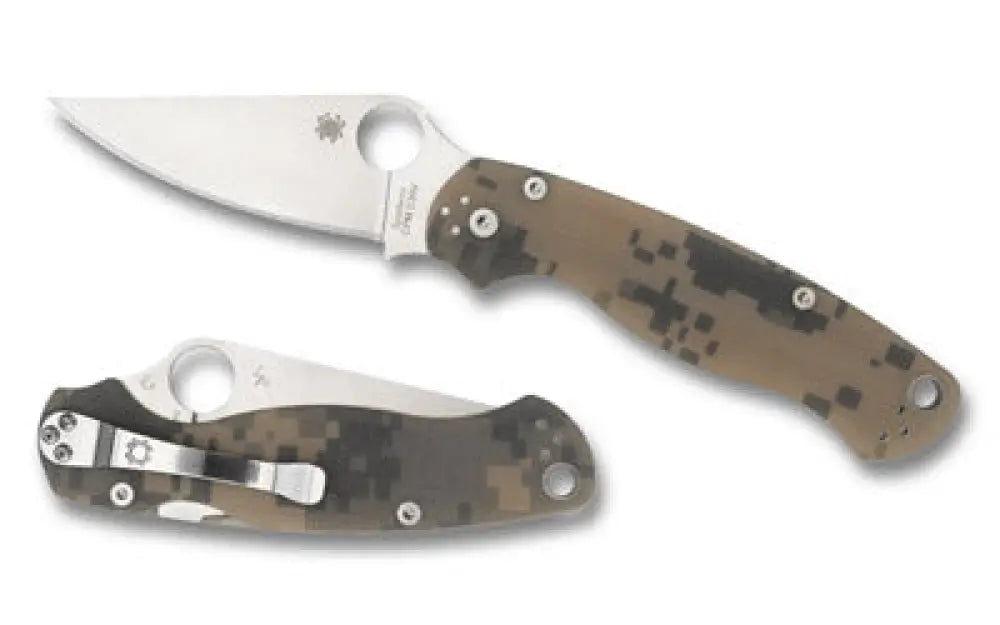 SPYDERCO PARA MILITARY 2 PLAIN Buy At Faith And Freedom Outdoors - Folding Knife