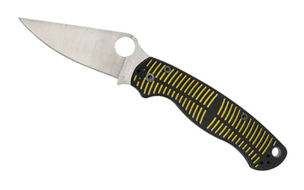 SPYDERCO PARA MILITARY 2 SALT YLW/BK Buy At Faith And Freedom Outdoors - Folding Knife