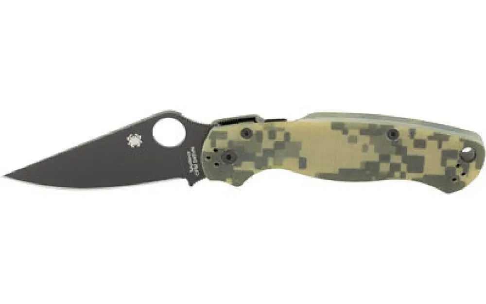 Spyderco Para Military2 Camo G10 Pln Buy at Faith and Freedom Outdoors - Folding Knives - Knife