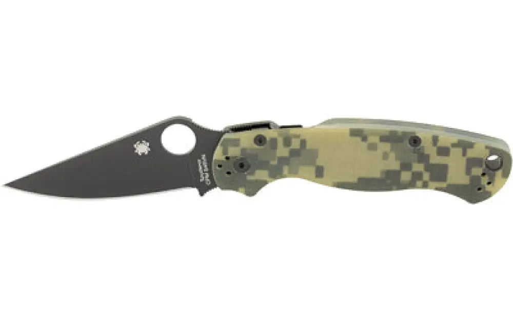 SPYDERCO PARA MILITARY2 CAMO G10 PLN Buy At Faith And Freedom Outdoors - Folding Knife