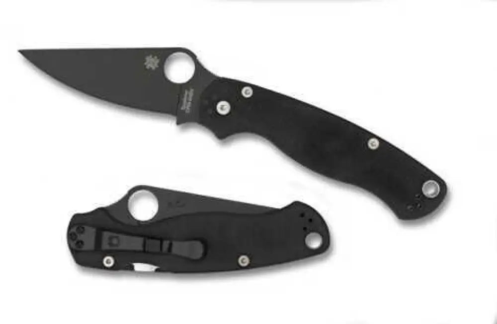 Spyderco Paramilitary2 Black G-10 Blade Plainedge - C81gpbk2