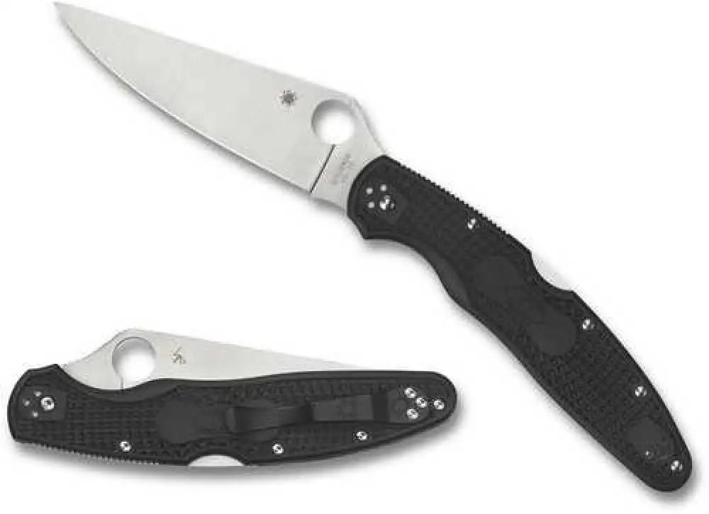 Spyderco Police Model 4 Folder 4.39 in Blade Frn Handle - C07pbk4