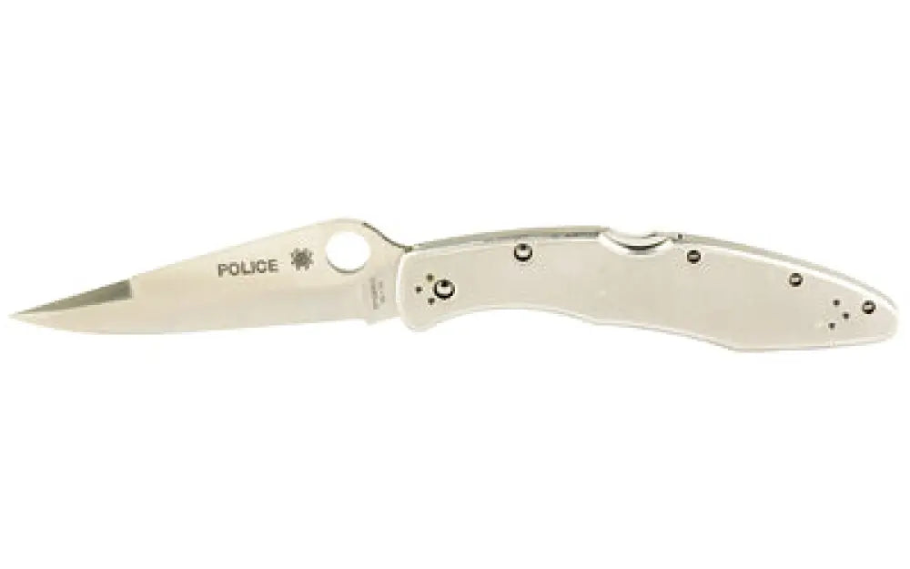 SPYDERCO POLICE STNLS PLAINEDGE Buy At Faith And Freedom Outdoors - Folding Knife