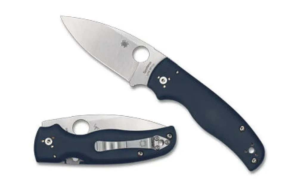 Spyderco Shaman G-10 3.58’’ Blue Buy at Faith and Freedom Outdoors - Folding Knives - Knife