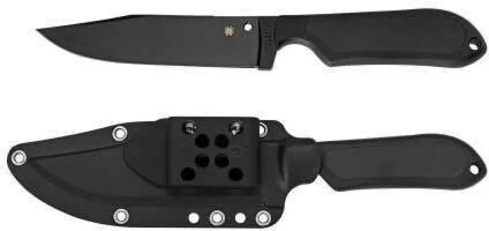 Spyderco Street Bowie Fixed Blade Vg10/black Plain 5 Black Frn Fb04pbb