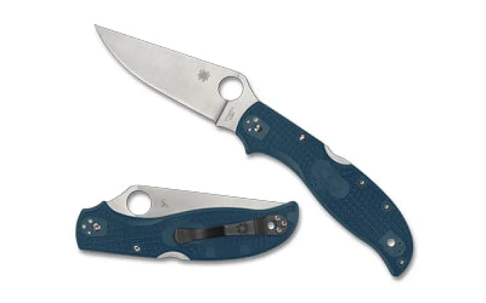 SPYDERCO STRETCH 2XL LW 3.99’’ BLUE Buy At Faith And Freedom Outdoors - Folding Knife