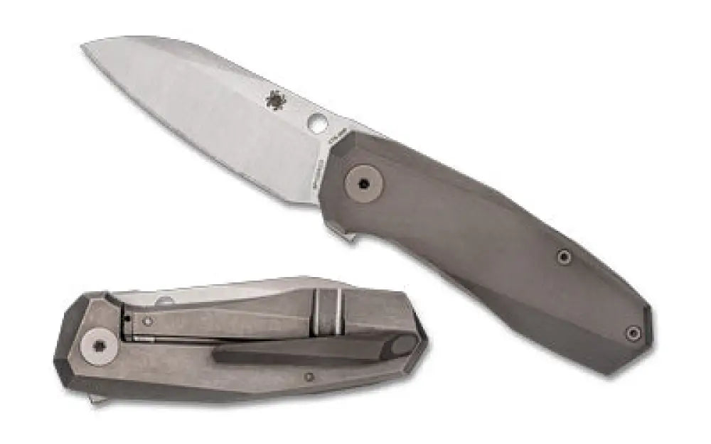Spyderco Techno 3 Titanium Gry Buy at Faith and Freedom Outdoors - Folding Knives - Knife