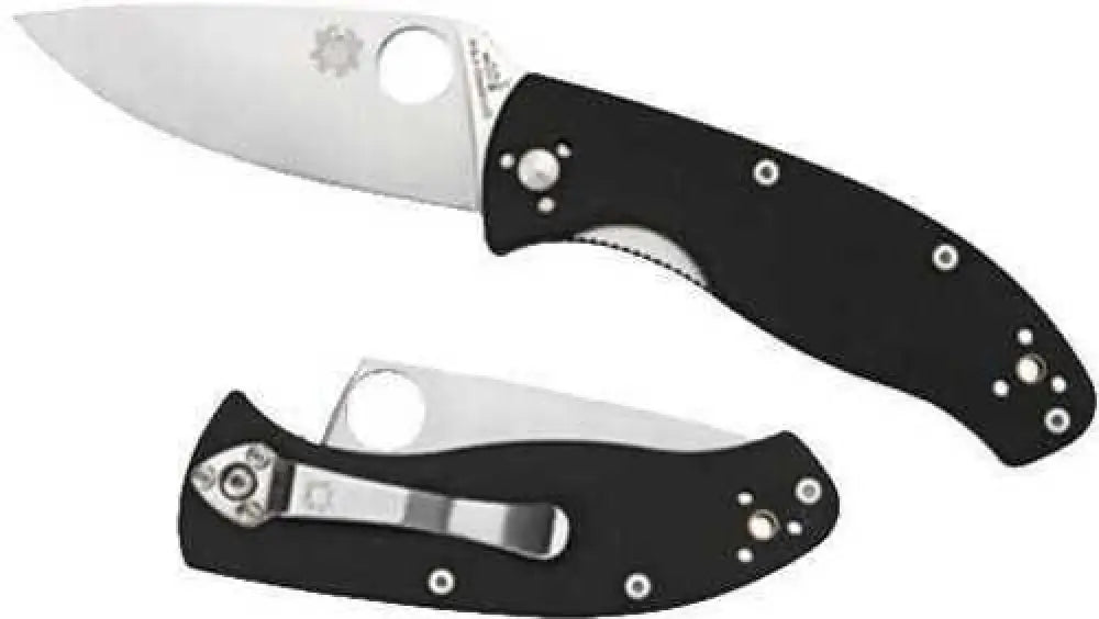Spyderco Tenacious Black G-10 Plain C122gp