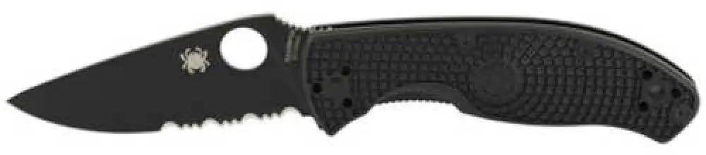 Spyderco Tenacious Folding Knife Black 3.39’’ 8cr13mov C122psbbk - C122psbbk