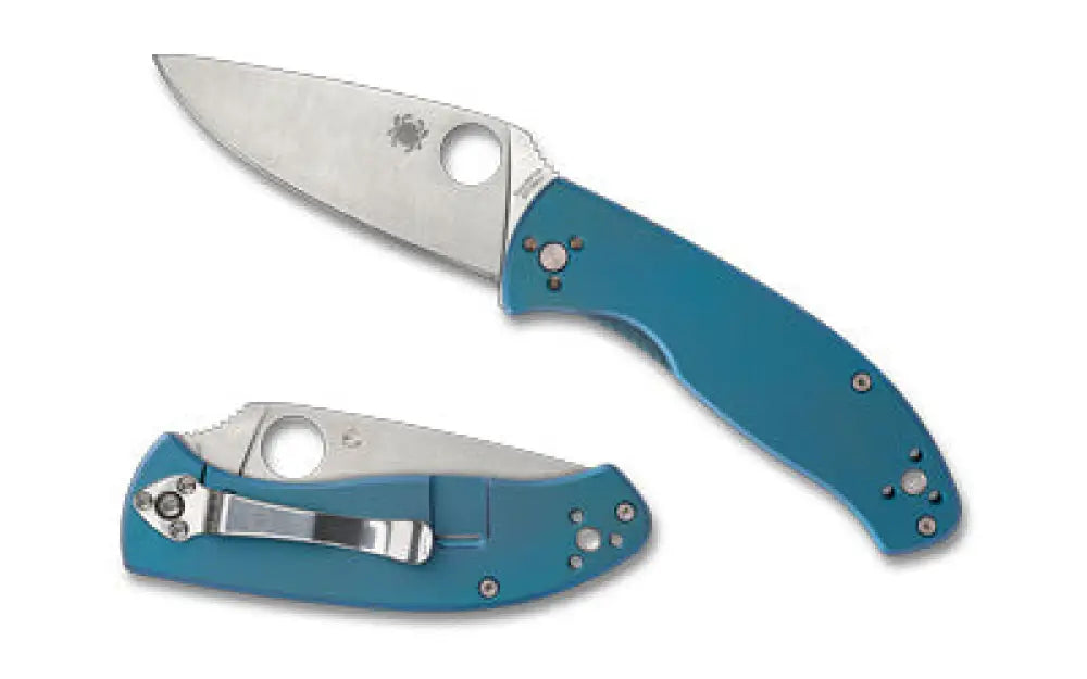 Spyderco Tenacious Ti 3.35’’ Blue/safariland v Buy at Faith and Freedom Outdoors - Folding Knives - Knife