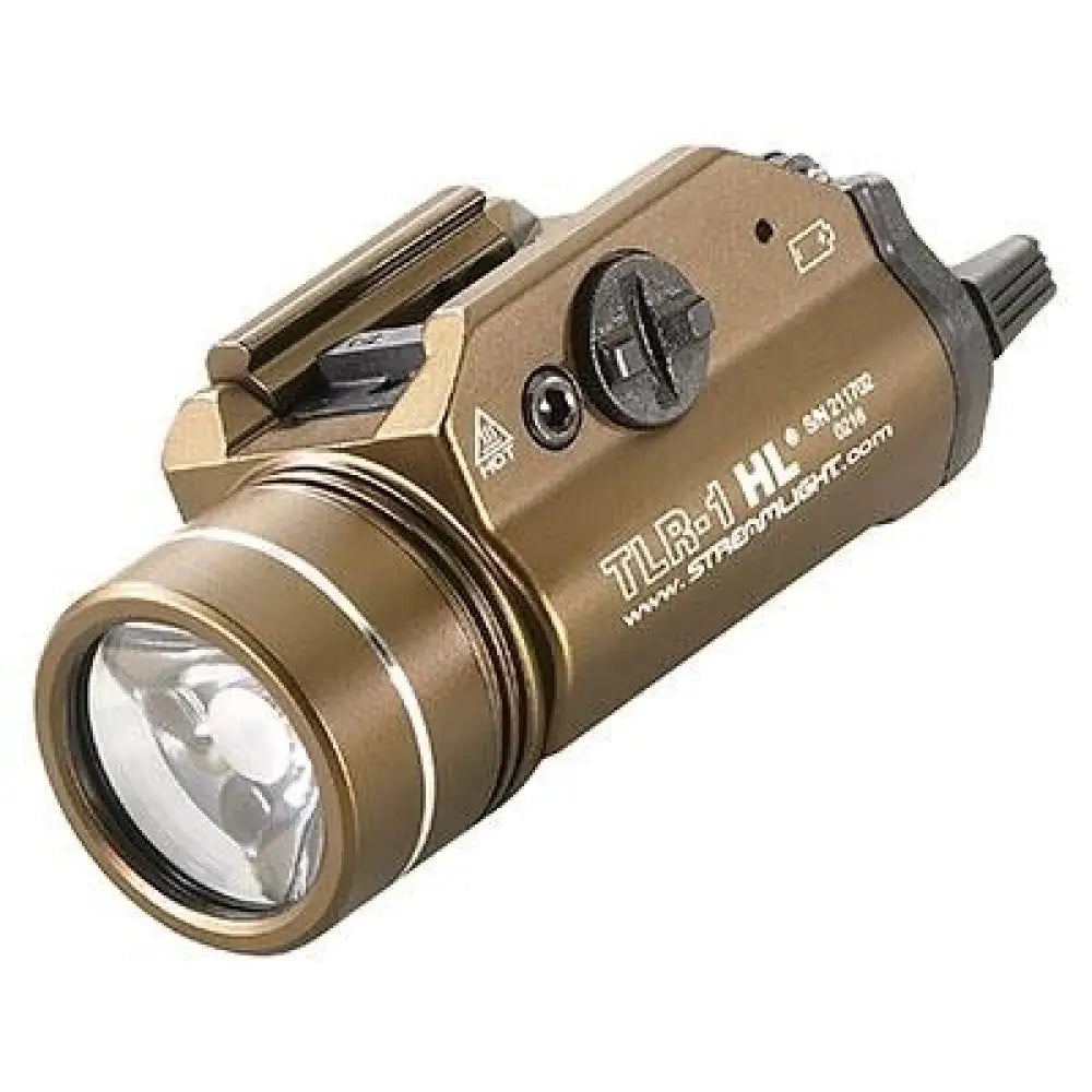Streamlight Handgun Lights Tlr-1 Hl Weapon Light 1000 Lumens Fde Buy at Faith and Freedom Outdoors