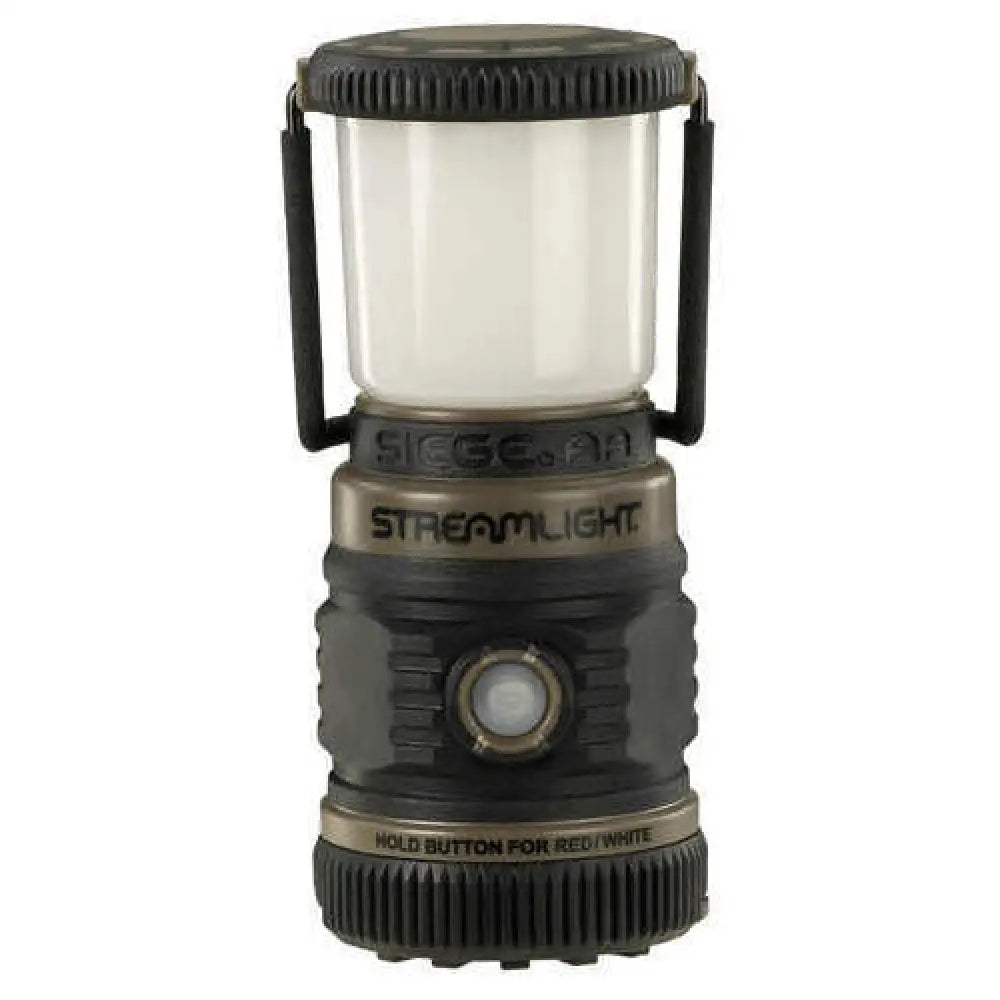 Streamlight Siege Lantern 200/100/50 Lumens White C4 Led Sos Red 7 Hour Run Time 3x Aa Batteries Coyote Brown 44941