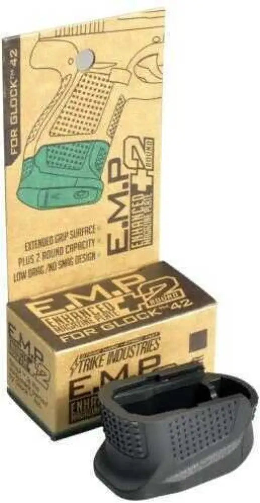 Strike Industies Siempg42b Magazine Floor Plate for Glock 42 Black Finish