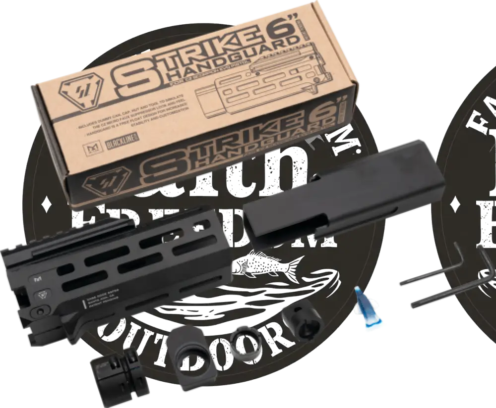 Strike Industries 6’’ M-lok Black Aluminum with Faux Suppressor for Cz Scorpion Evo (7.72’’ Barrel Len - Cevo-hg-6-bk