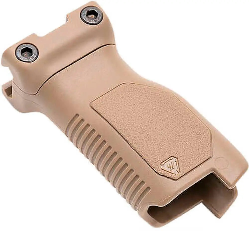 Strike Industries Angled Vertical Grip Long Flat Dark Earth Polymer with Cable Management Storage