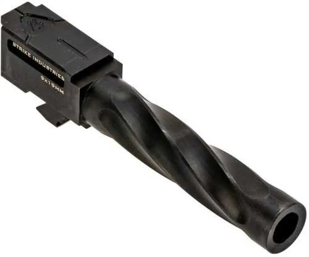 Strike Industries Ark Barrel for Glock 19 Gen 3-5 9mm Luger Stainless Steel Black Nitride - Si-g-arkbarrel-19