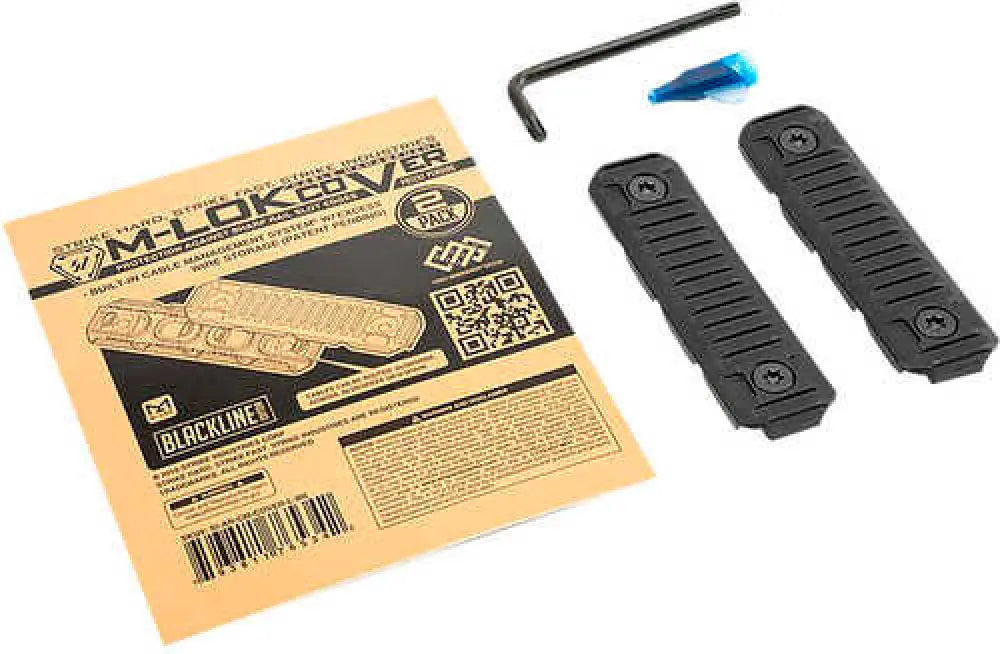 Strike Industries Cable Management Cover Long 3.14’’l Black Polymer for M-lok - Ar-cm-cover-l-bk