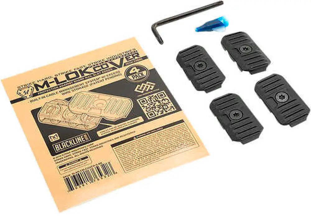 Strike Industries Cable Management Cover Short 1.57’’l Black Polymer for M-lok - Ar-cm-cover-s-bk