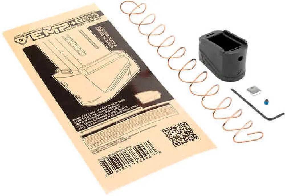 Strike Industries Enhanced Magazine Plate Extended +5rd 9mm Luger Black Polymer for H&k Vp9 - Emp-hk-vp9