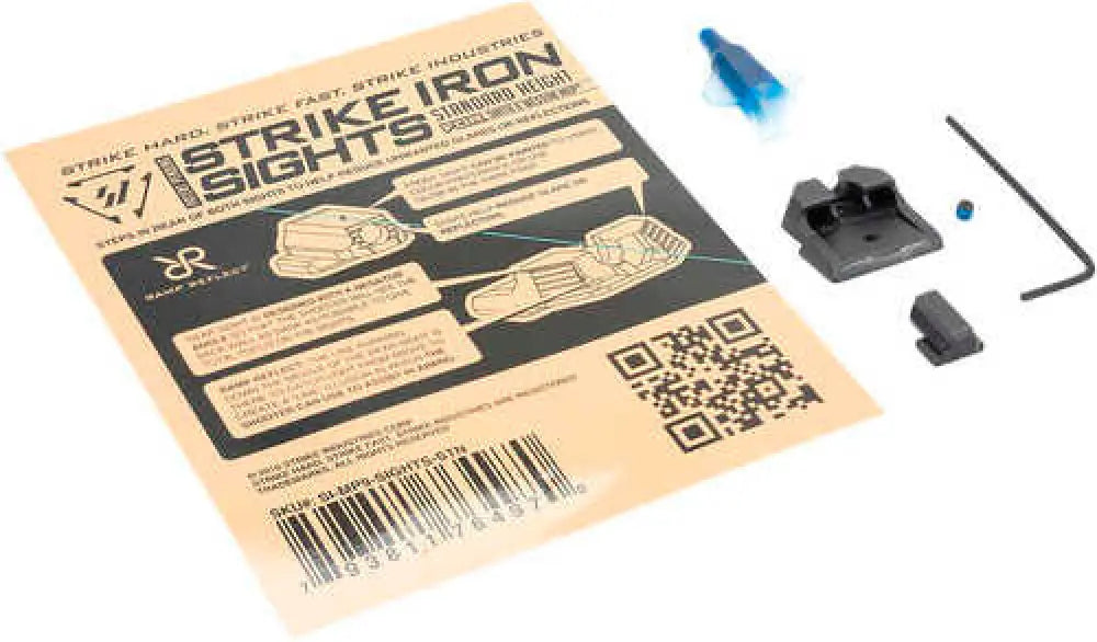 Strike Industries Iron Sights Standard Height Black Stainless Steel for S&w M&p M2.0 Sd9 Ve Sd40 - Mp9-sights-stn