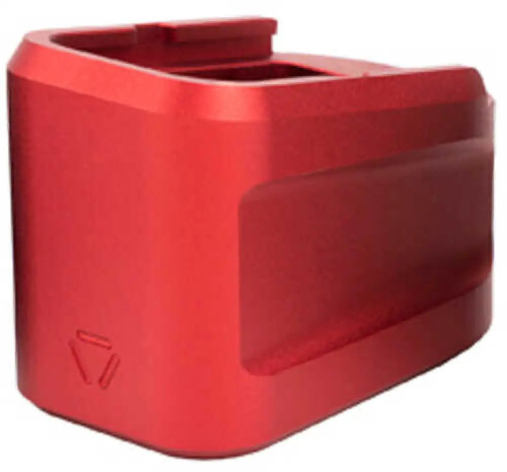 Strike Industries Mag Extension Extended Aluminum Plate Red - Si-emp-al-g19-red