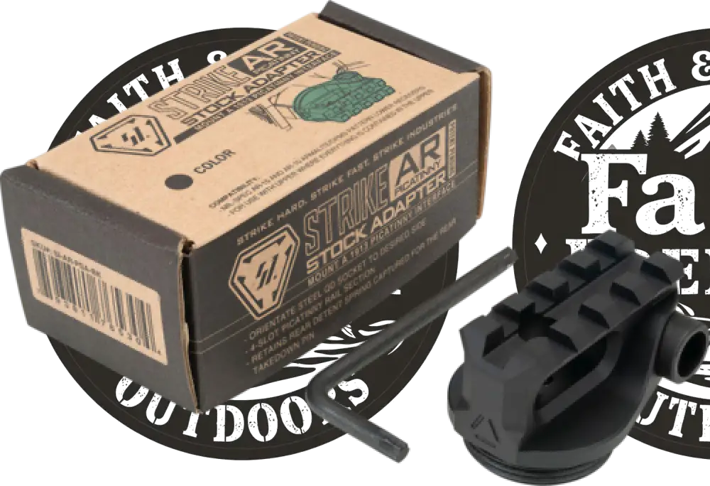 Strike Industries Picatinny Stock Adapter Black Anodized for Ar-platform - Ar-psa-bk