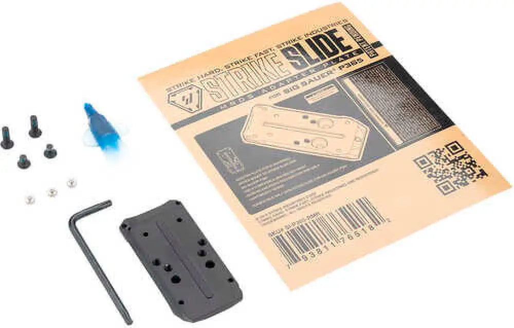 Strike Industries Slide Adapter Plate Mdrs Cut Black for P365 - P365-rmr