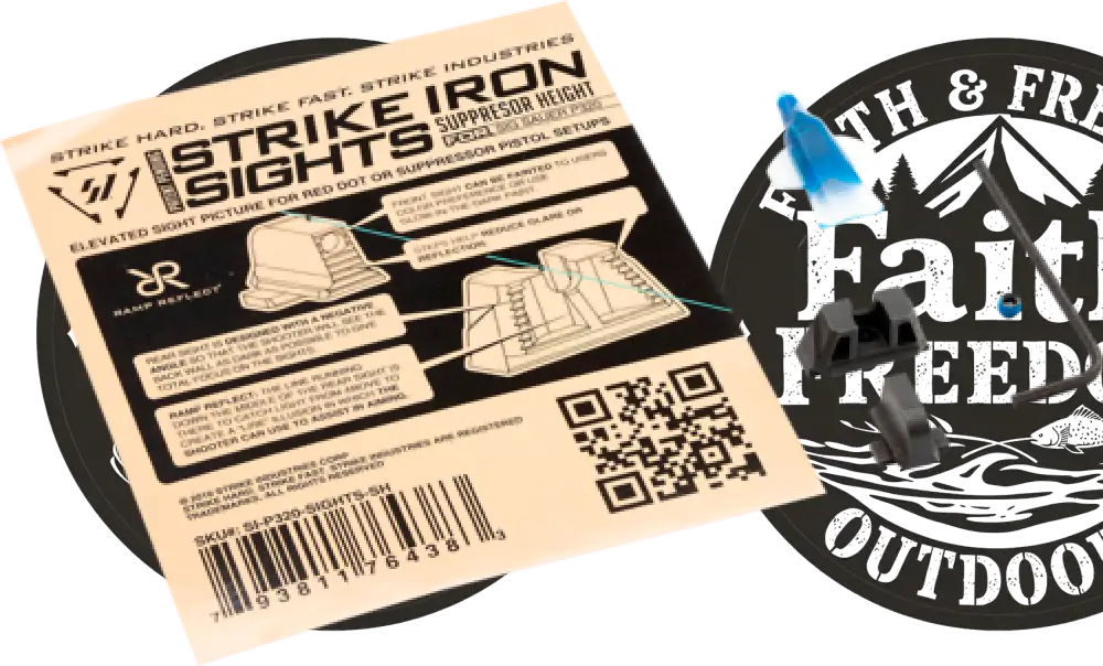 Strike Industries Suppressor High Sights Black Stainless Steel Housing for Sig P320 - P320-sights-sh