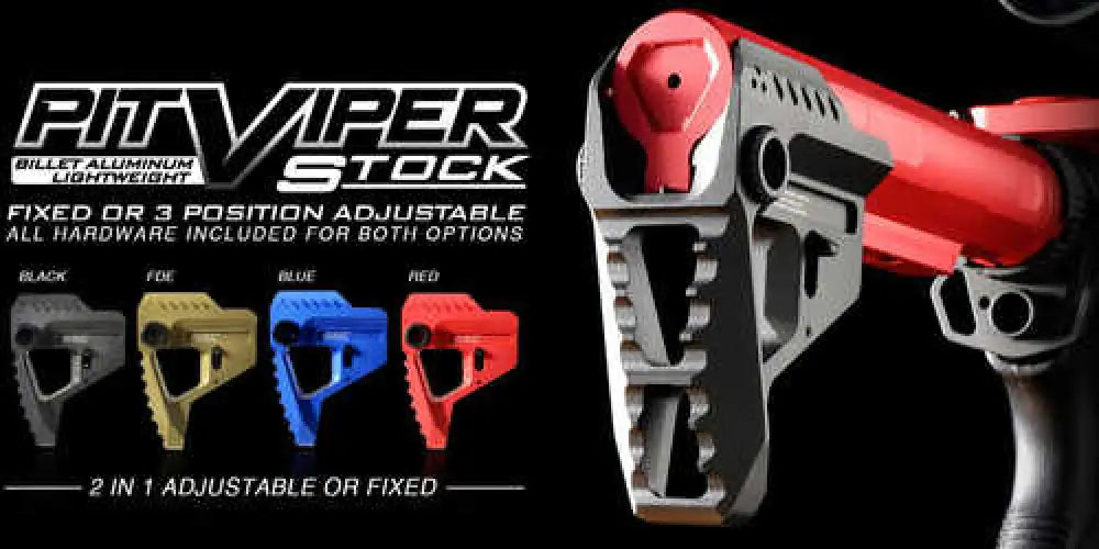 Strike Pit Viper Ar Rifle Aluminum/steel Red - Si-viper-pit-red Pit