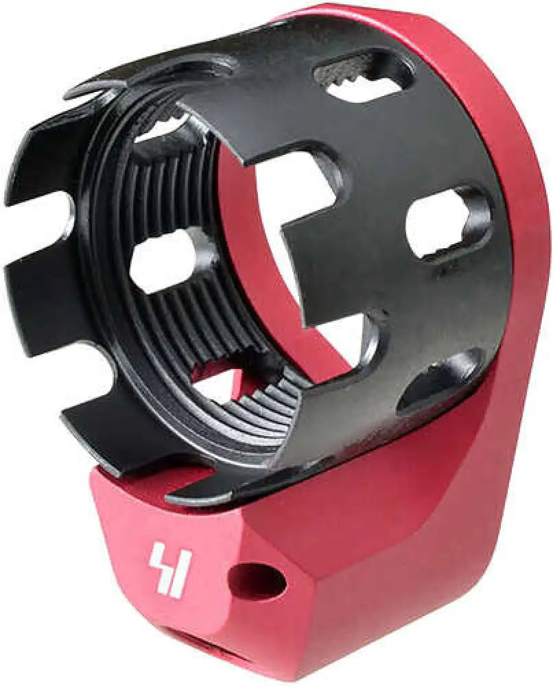 Strike Tribus Enhanced Castle Nut & End Plate - Ar-tribus-red